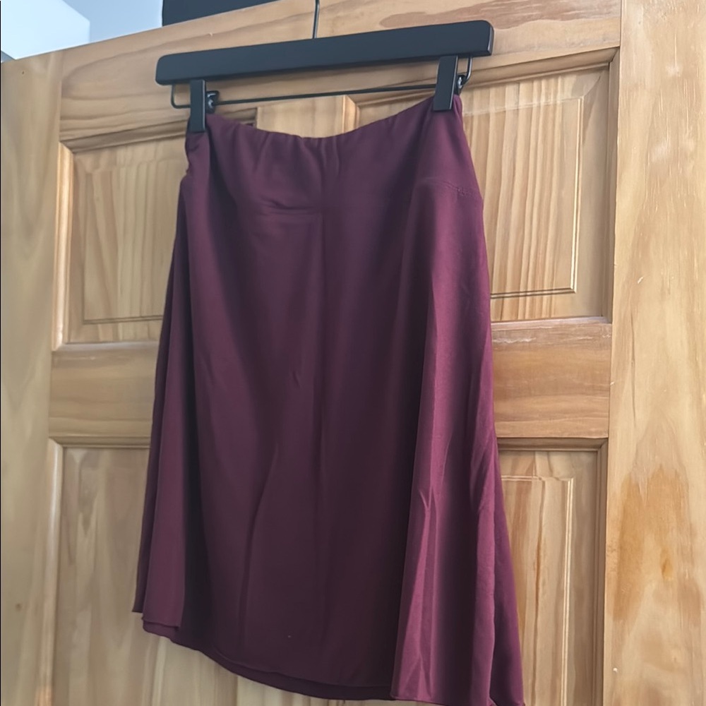 Elegant Burgundy Skirt